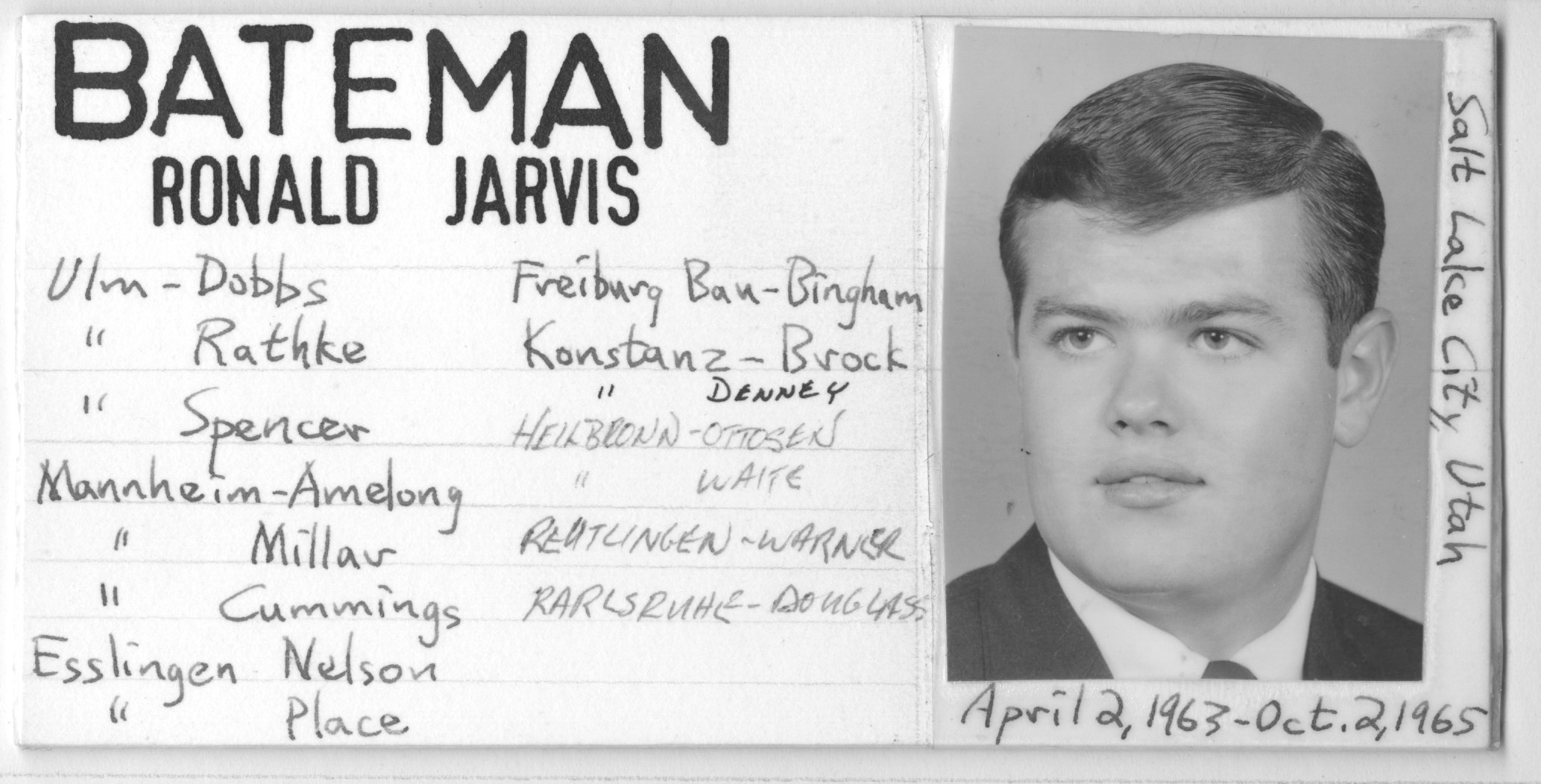 Bateman, Ronald Jarvis